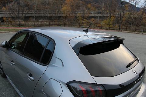 Per Peugeot 208 Spoiler fibra di vetro materiale tetto posteriore